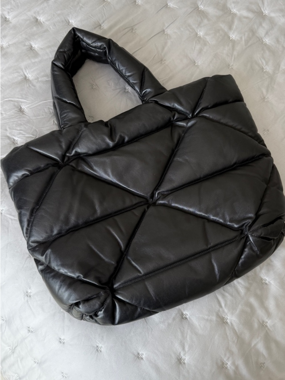 Prada Padette Nappa Leather Tote Bag Black OS - Picture 3 of 13